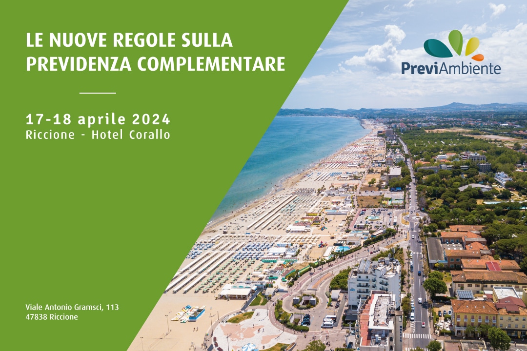 “Le nuove regole sulla previdenza complementare” a Riccione, il 17 e 18 aprile