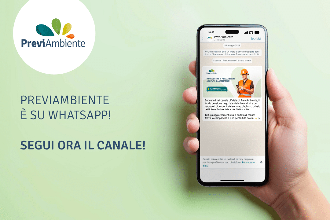 PreviAmbiente è su WhatsApp. Segui ora il canale