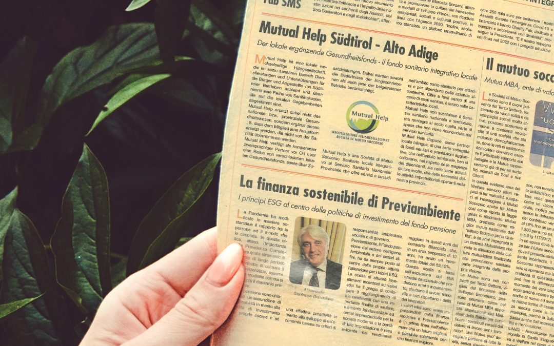 Previdenza, etica e sostenibilità: il modello di PreviAmbiente su Il Sole 24 Ore