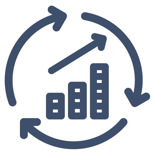 icona di uno schema in salita